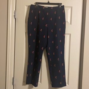 Kate Spade fox print pants size 10